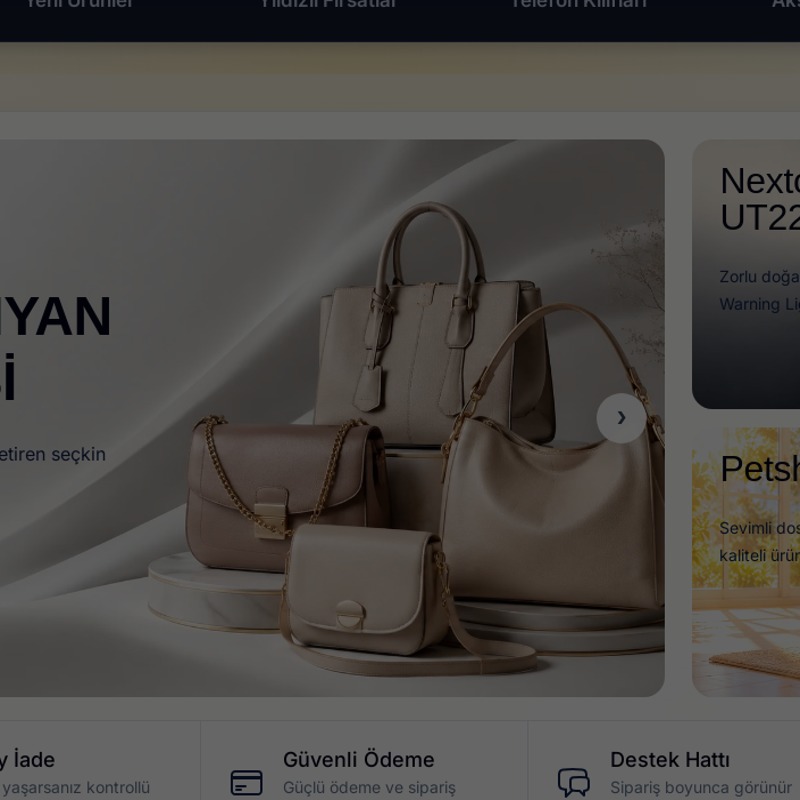 NetQuax tarafından kurulan AuraQuasar e-ticaret sitesi